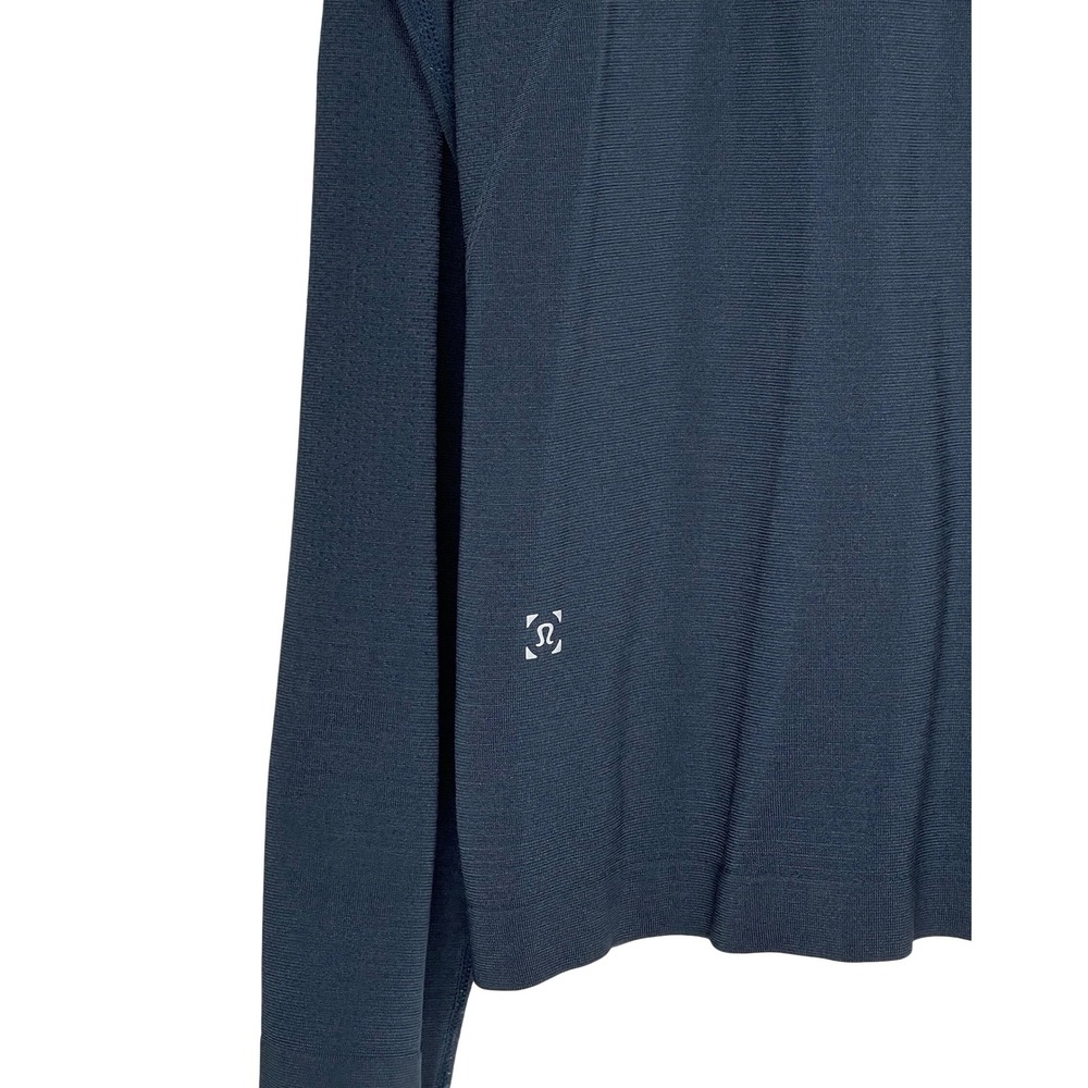 Lululemon Peloton Mens Metal Vent Tech 1/2 Zip 2.0 Navy Blue Pullover XL - Picture 2 of 6